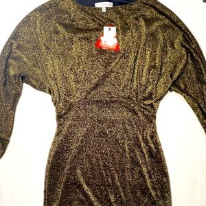 rare london gold sequin dress Gold Sequin Floral Corset Midi Dress – Rare London main image 0